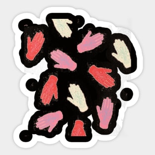 Palmistry Pattern in Peach Sticker